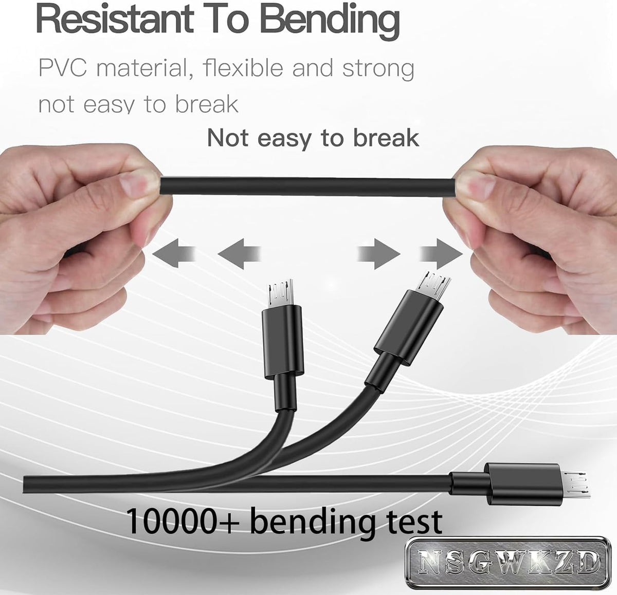 10 5V FT Micro USB Power Cord Replacement for Roku Streaming Stick/Express Plus/Premier Remote, Charger Adapter