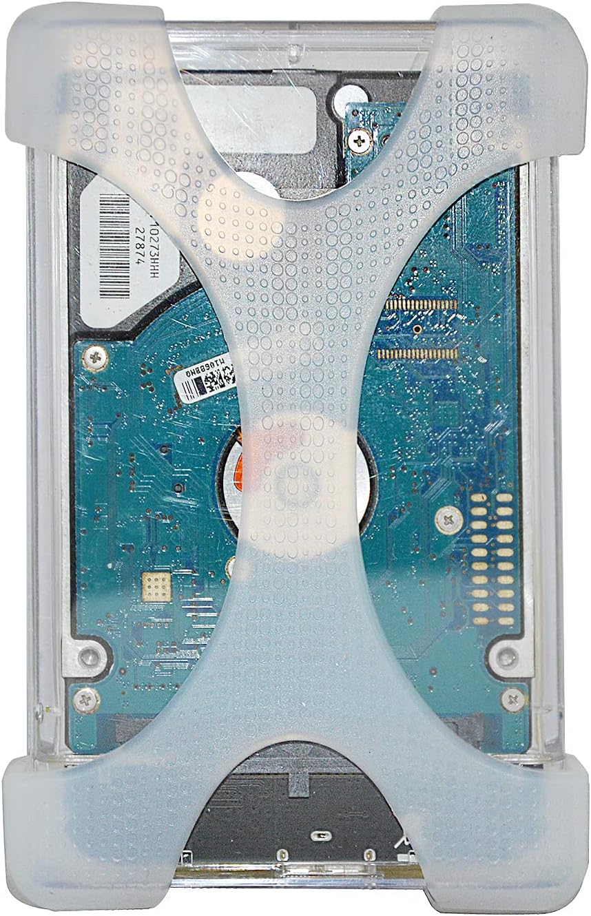 4 Pieces of 2.5 Inch Silicone Hard Drive Protective Case, Shock Proof and Drop Proof Elasticity to Protect Your Device Safety, Suitable for 2.5 Inch Mobile Hard Drives