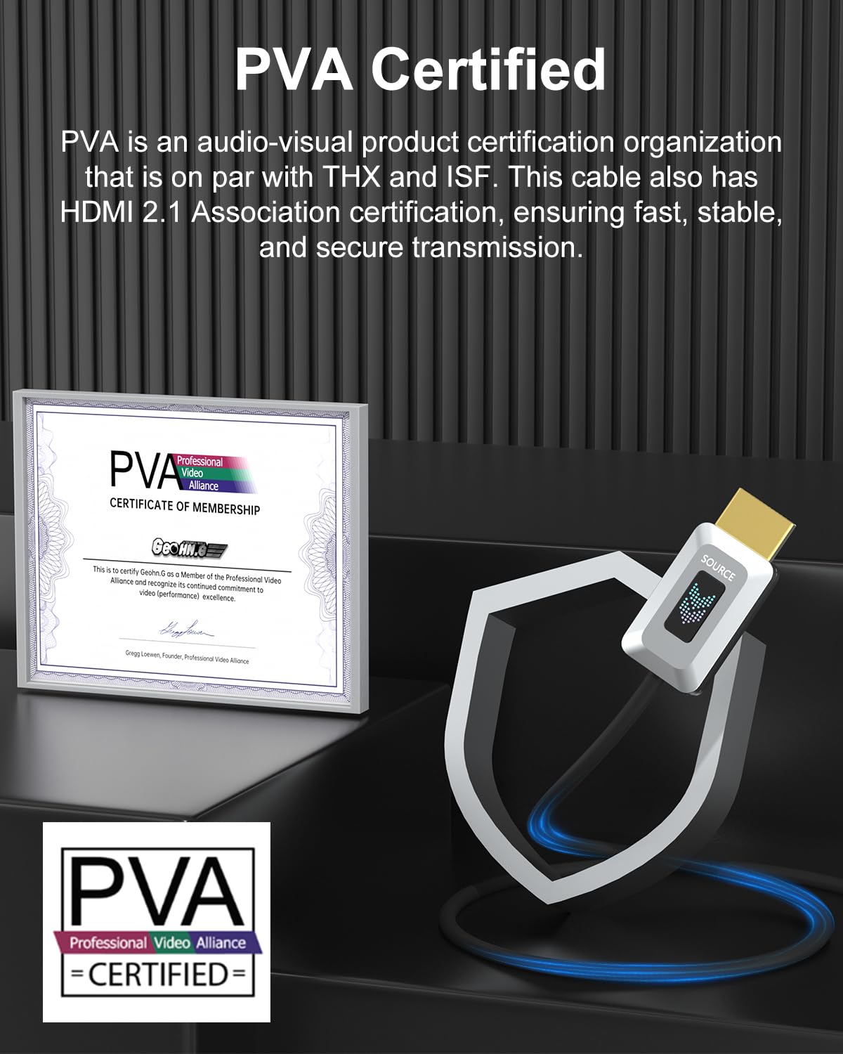 8K 50FT, 2.1 48Gbps 8K@60Hz 4K@120Hz, 2.2&2.3, 3D, PS5 Certified Fiber Optic HDMI Cable Long HDMI Cable, Ultra High