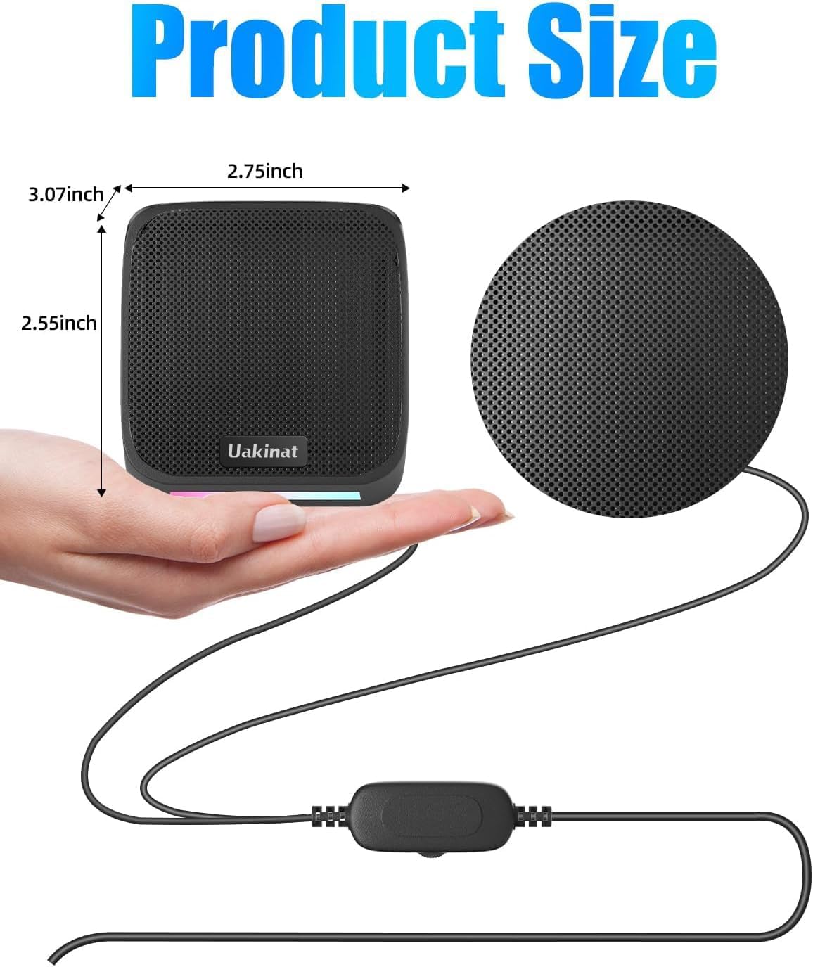 Computer Speakers,Computer Speakers for Desktop PC,Desktop Speakers,Small Computer Speakers USB Powered 3.5mm Aux Speaker for PC,Laptop,Tablet,Phone