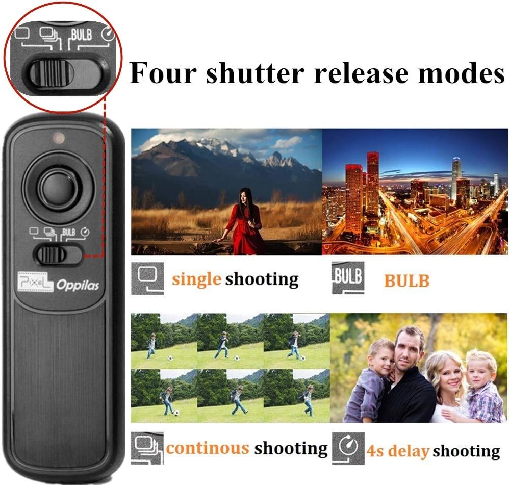Pixel 2.4GHz Wireless Remote Shutter Release Romote Control S1 for Sony A300 A350 A400 A450 A500 A550 A560 A580 A700 A850 A900 A33 A35 A37 A55 A57 A65 A67 A77 A77M2 A99 A99M2 Replaces Sony RM-L1AM