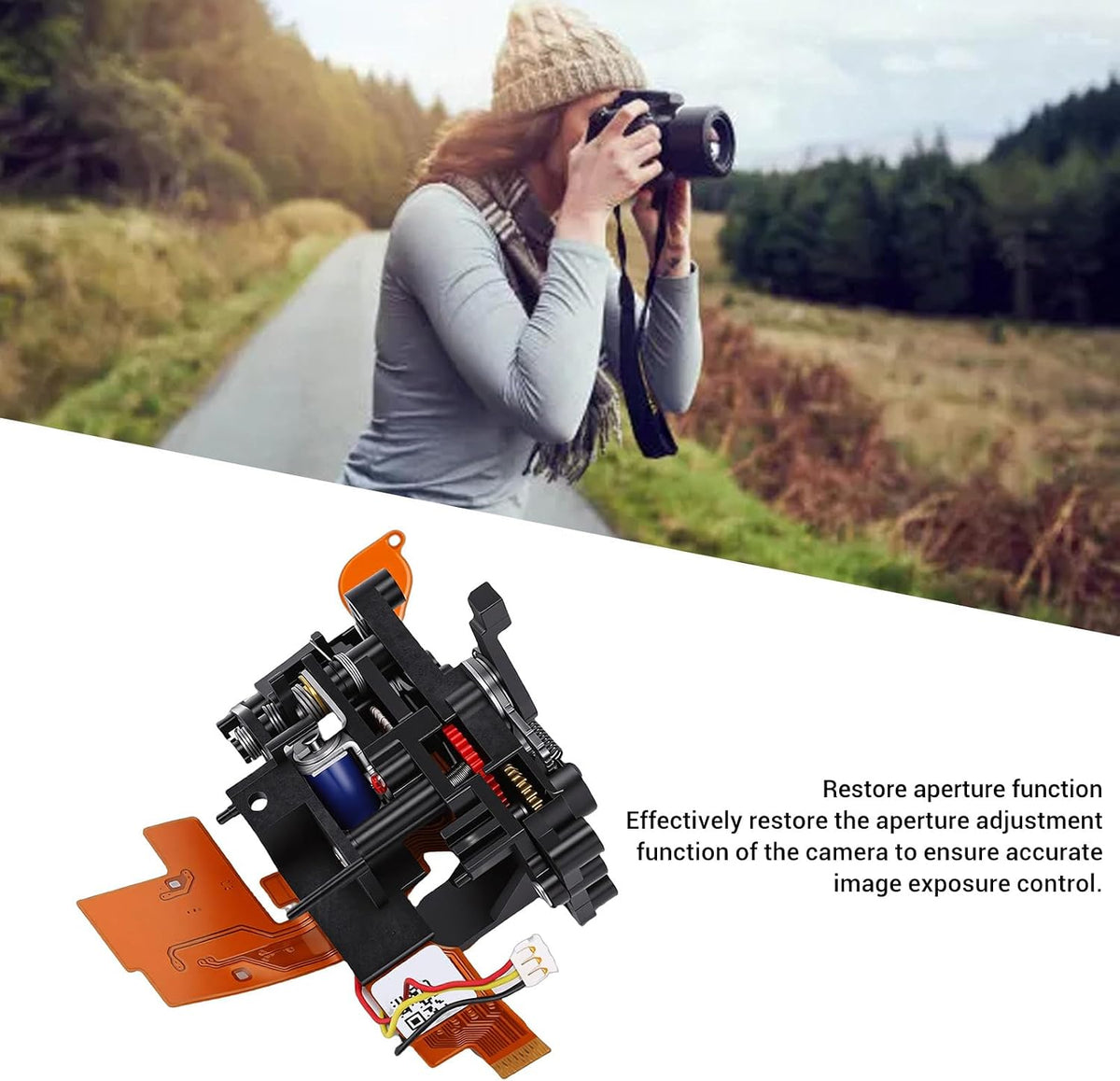 D7000 Fabater Aperture Control Assembly Repair Part for Camera, Replacing A Broken or Malfunctioning Aperture Component