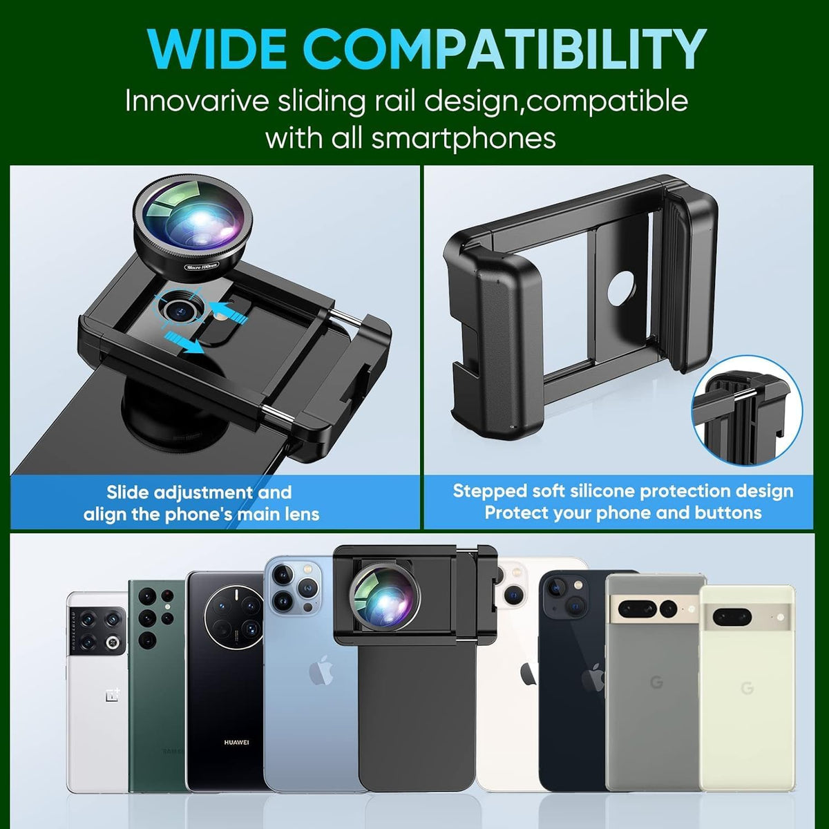 MIAO LAB 10X Macro Lens + CPL Filter Kit with Universal Clip for iPhone 16/15/14/13 Pro, Samsung & Android Phones