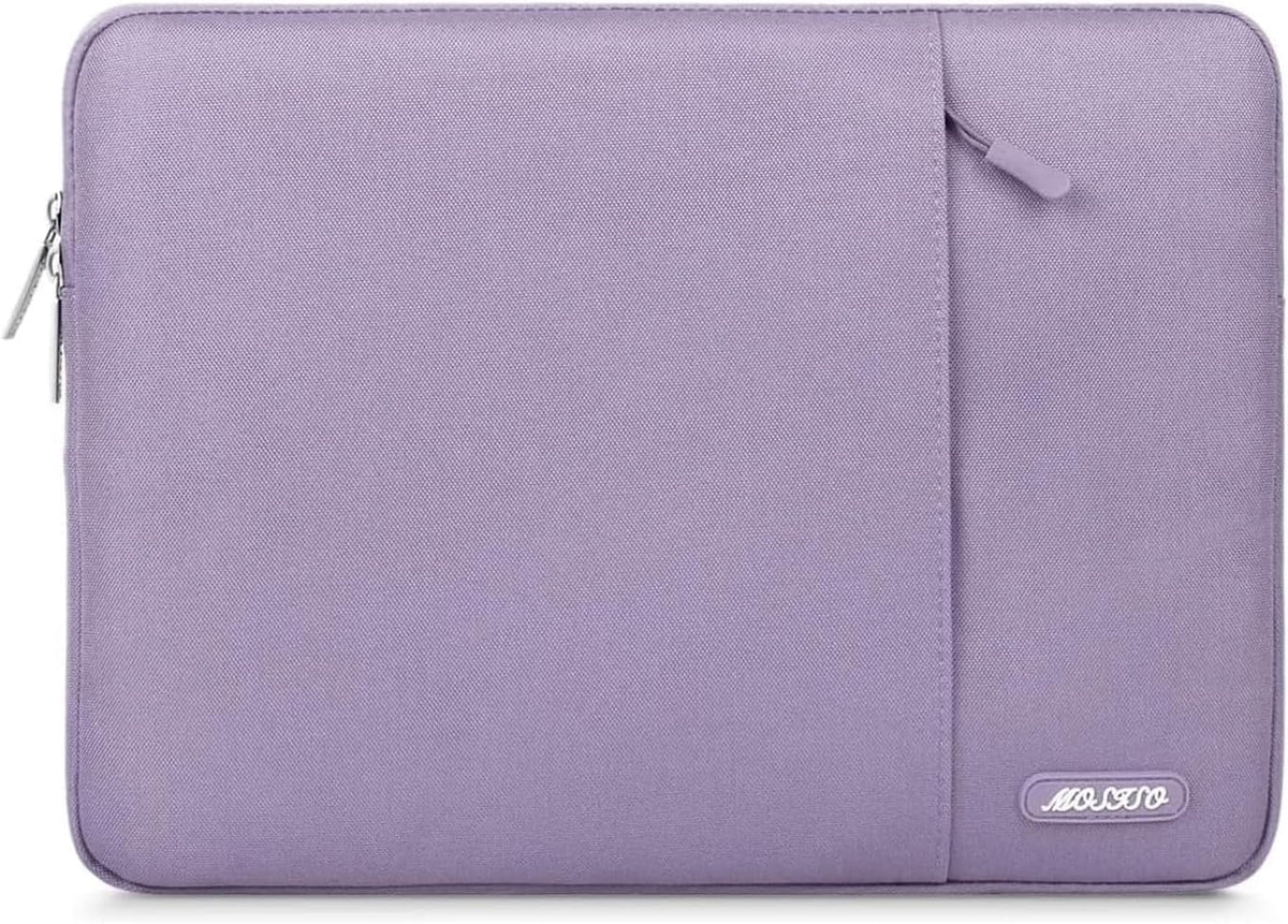 MOSISO Laptop Case 15 inch, 15 inch Laptop Sleeve Compatible with MacBook Air 15 M4 A3241 M3 A3114 M2 A2941 2025 2024 2023,Dell XPS 15,Polyester Vertical Computer Sleeve Bag with Pocket, Purple