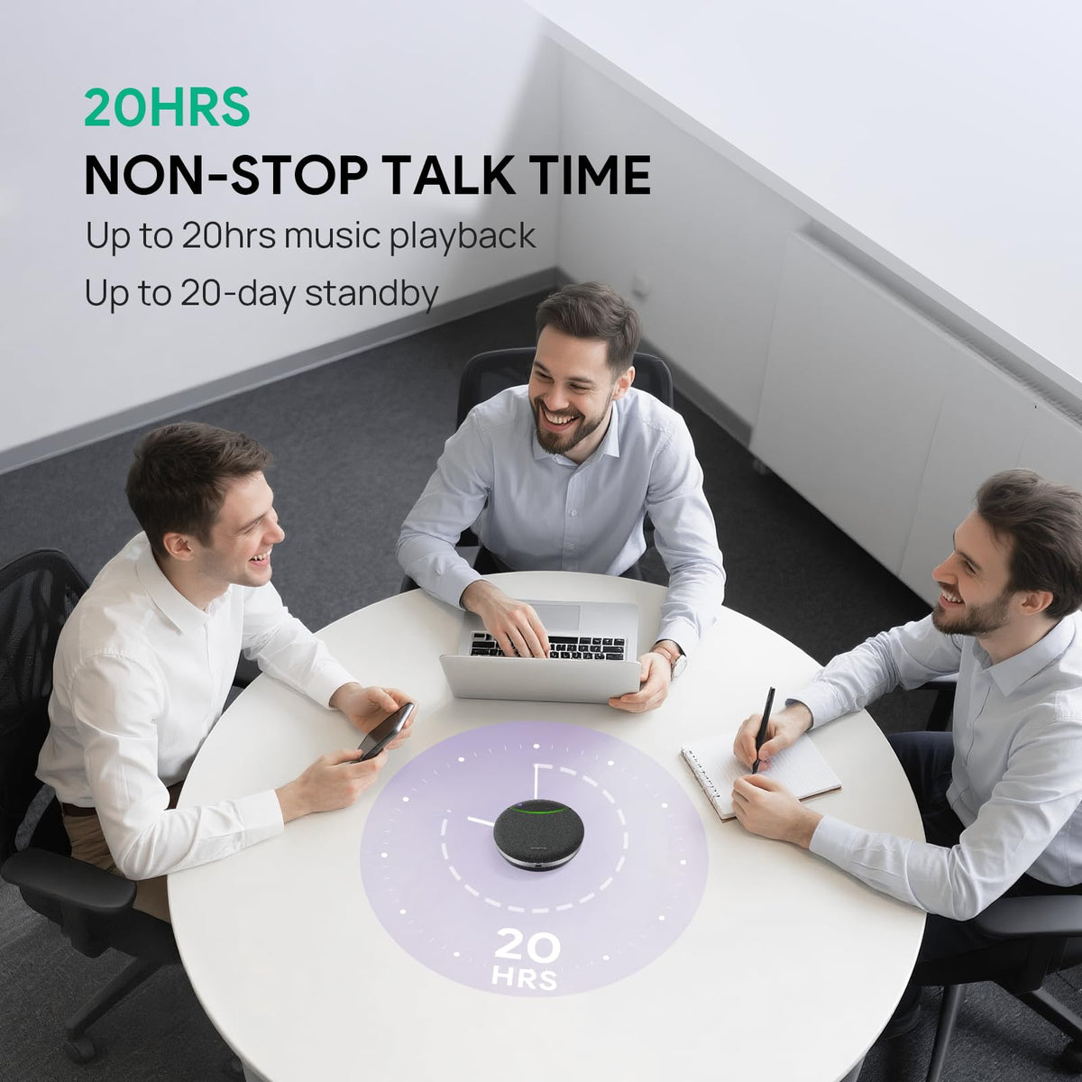 Yealink SP92 USB Speakerphone Bluetooth Conference Speakers and Microphone Teams Certified Full-Duplex Noise Reduction 360° Audio Pickup for Small