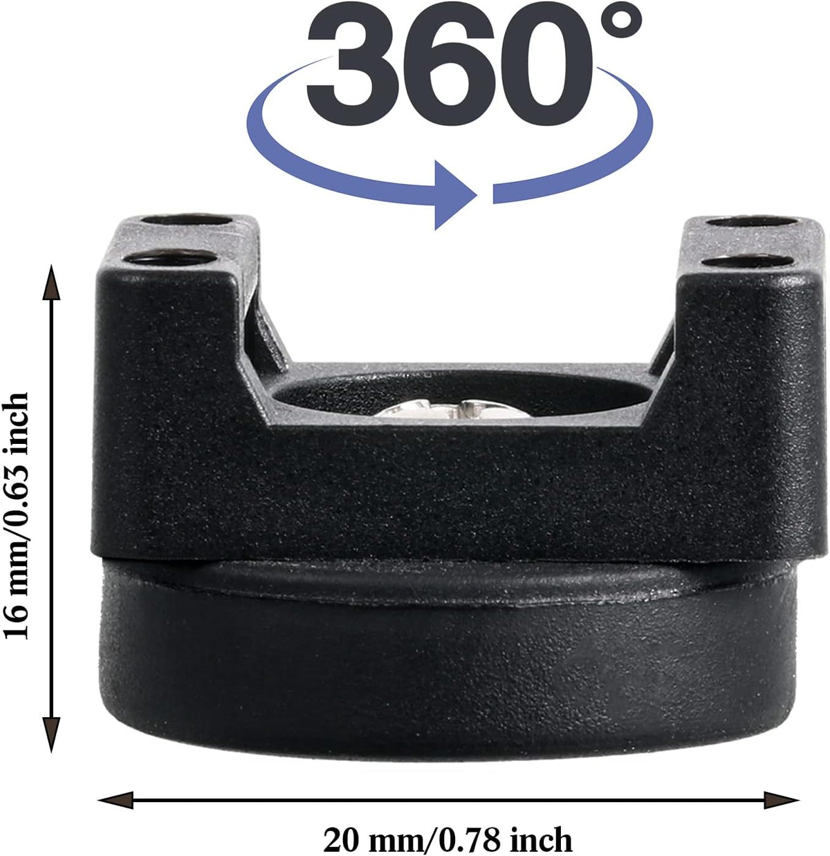 60 (22 mm) Yookeer Pieces Magnetic Zip Tie Mount Multipurpose Cable Holder Magnets Magnetic Wire Management Bases