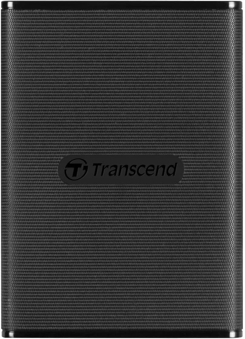 Transcend 1TB External SSD for iPhone/iPad/Mac/Windows/Android, PC/Laptop/Tablet/TV/Game Console, Portable Solid State Drive with One Touch Back up, One-Time Password Unlock, Type-A&Type-C Cables