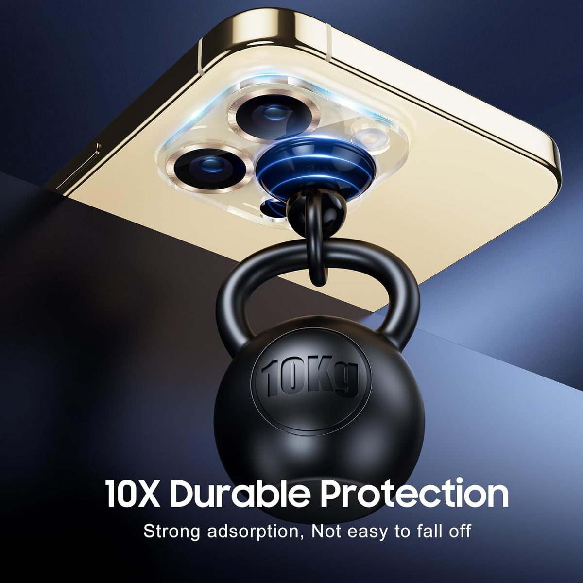 UniqueMe Compatible for 3 Pack iPhone 15 Pro/iPhone 15 Pro Max Camera Lens Protector, [Drop Protection] [Case Friendly] 9H Tempered Glass Camera Cover Screen [2023 New Version]- Gold