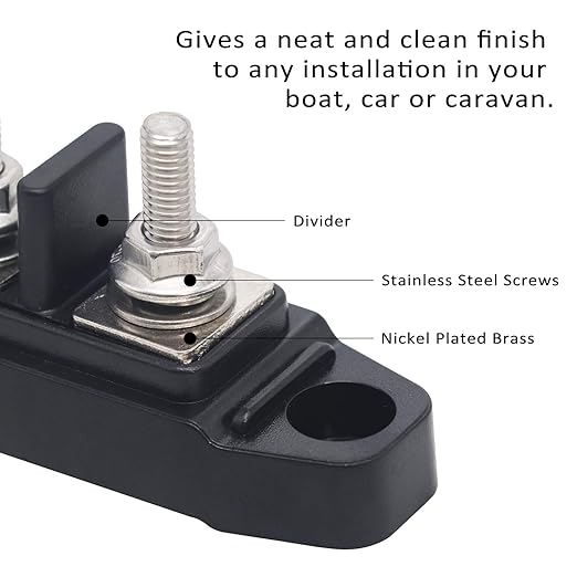 Recoil BBSPG4 4 Position Bus Bar Terminals Power Distribution Block