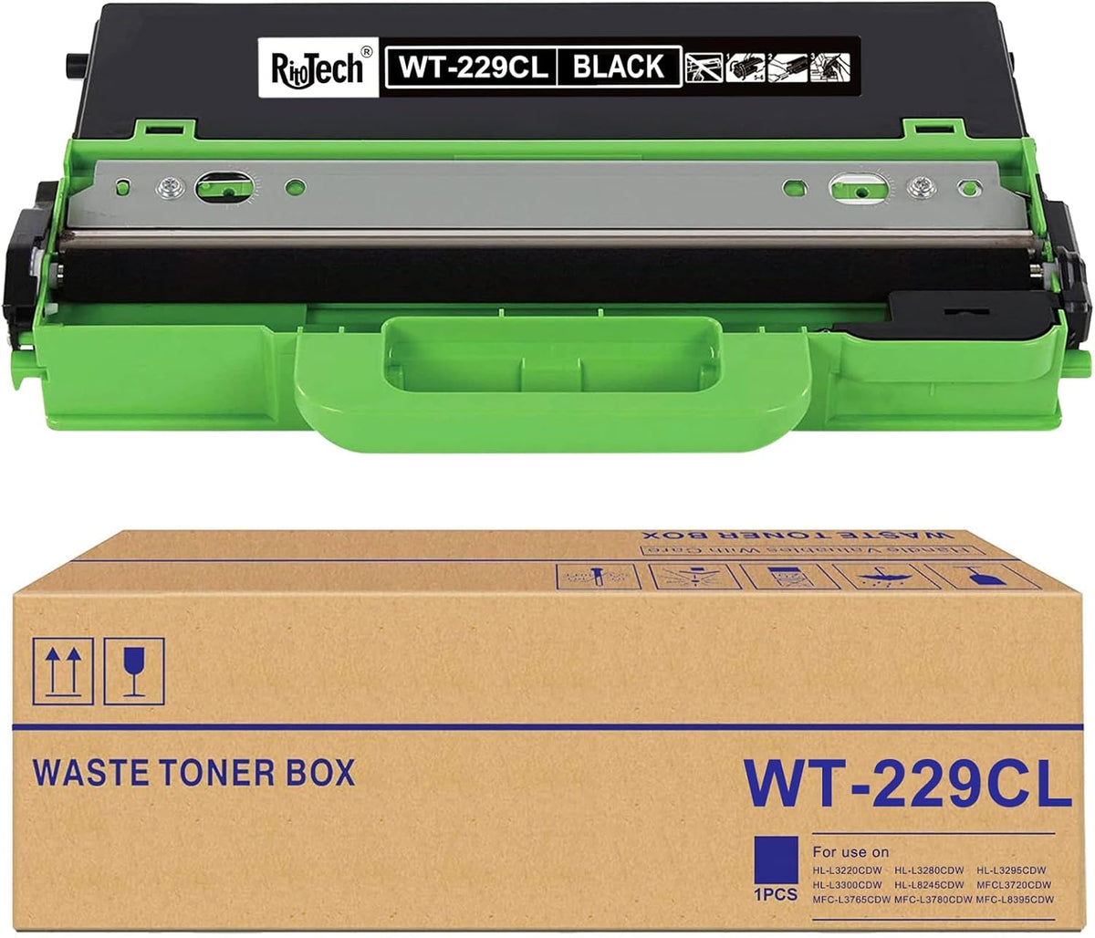 WT-229CL Waste Toner Box WT229CL Waste Toner Box Works with Brother HL-L3220CDW HL-L3280CDW HL-L3295CDW HL-L3300CDW HL-L8245CDW MFCL3720CDW MFC-L3765CDW MFC-L3780CDW and MFC-L8395CDW Printer