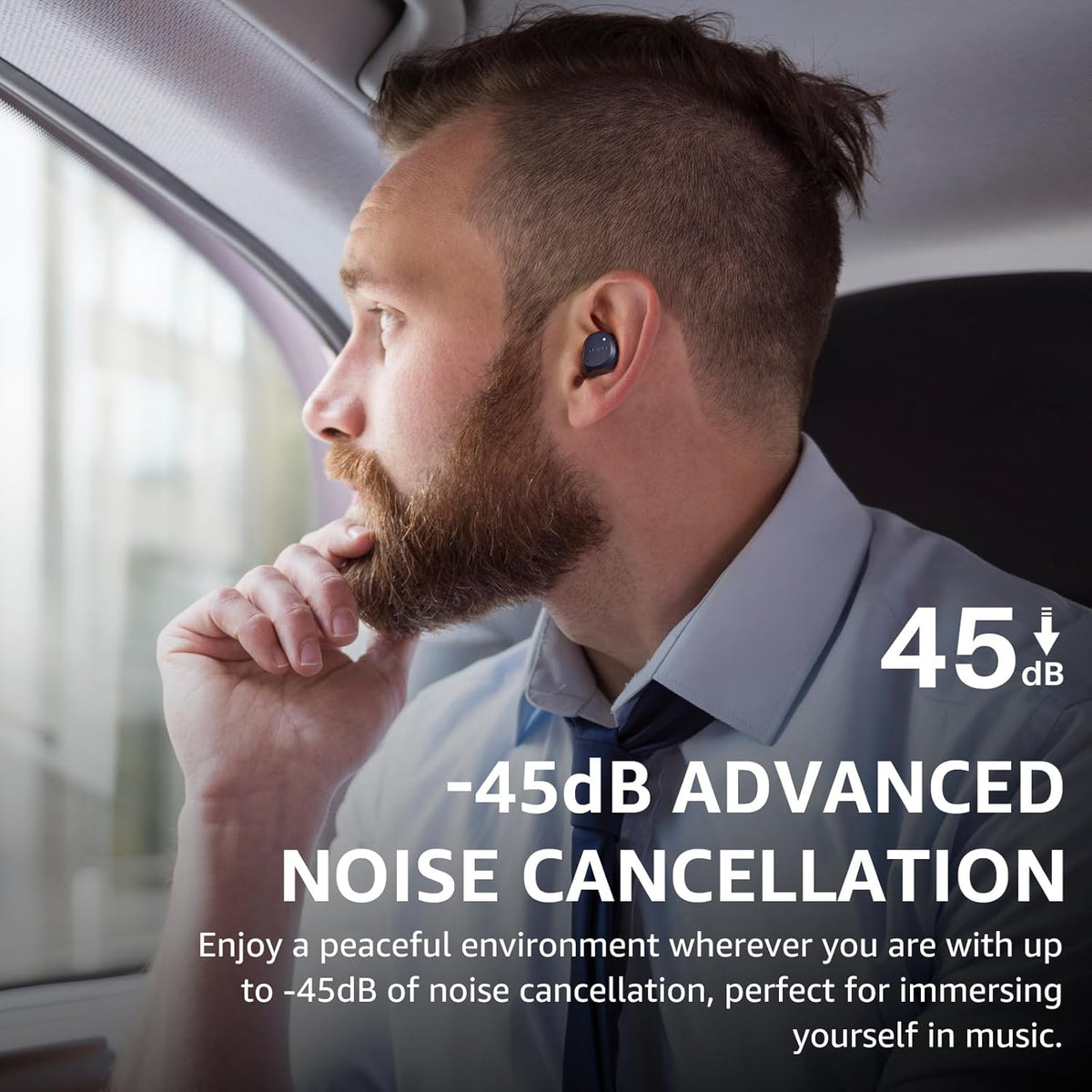 TOZO NC9 Hybrid Active Noise Cancelling Wireless Earbuds, 6 Mics ENC Clear Call, IPX8 Waterproof, in Ear Bluetooth 5.3 Headphones Stereo Bass Ear Buds 59H Playtime with LED Display 32 EQs via APP