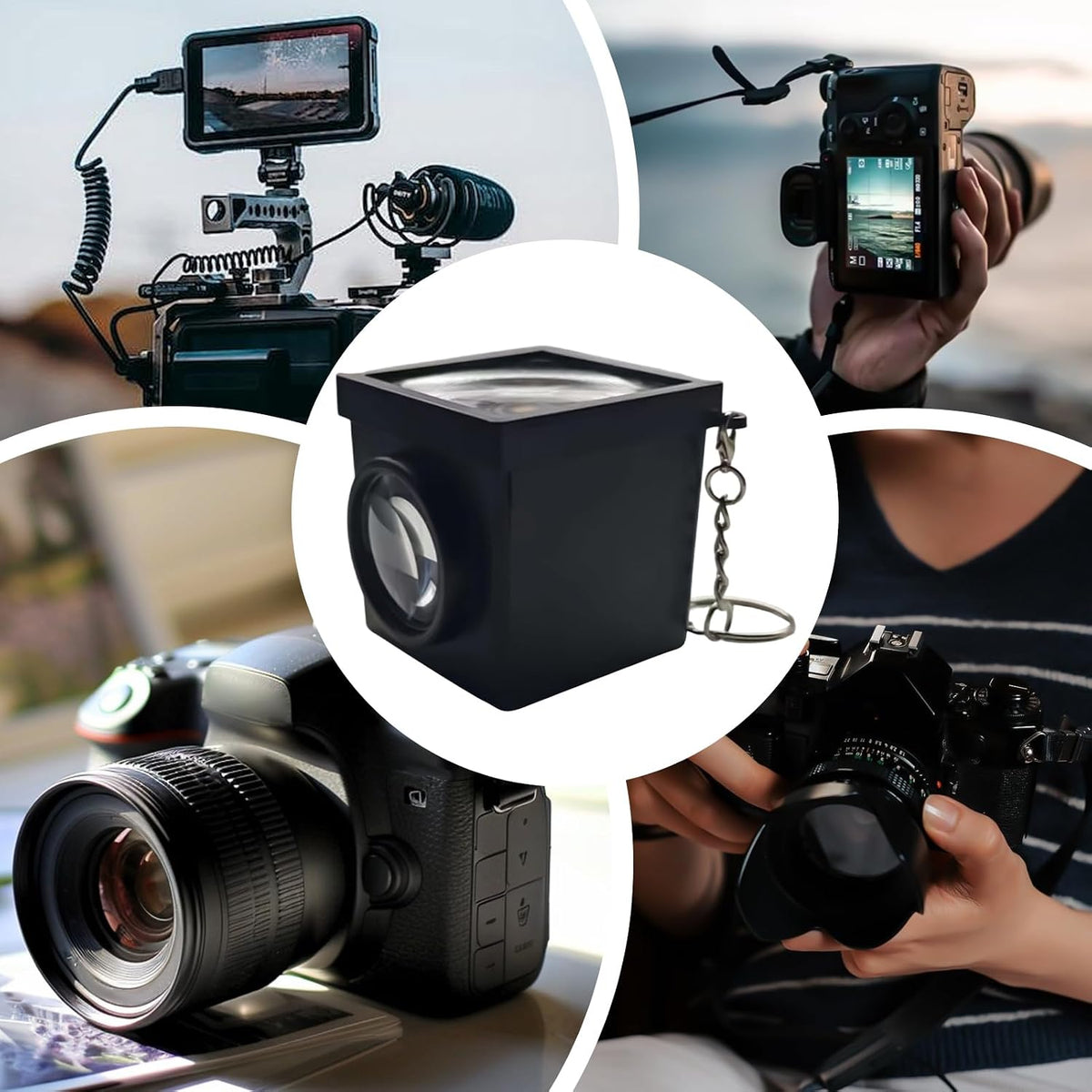Generic 3D Waist Level Finder - Printed Bright Viewing Screen,External Camera Optical Waist Level Viewfinder |