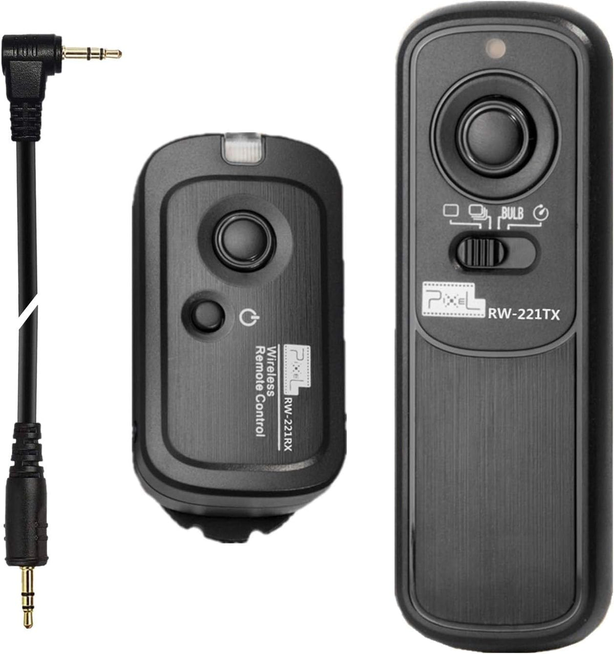 Pixel 2.4GHz Digital Wireless Remote Shutter Release E3 Compatible with Canon, Pentax, Contax, Sigma, etc. Replaces Canon RS-60E3 Replaces Fujifilm RR-100 Replaces Olympus RM-CB2