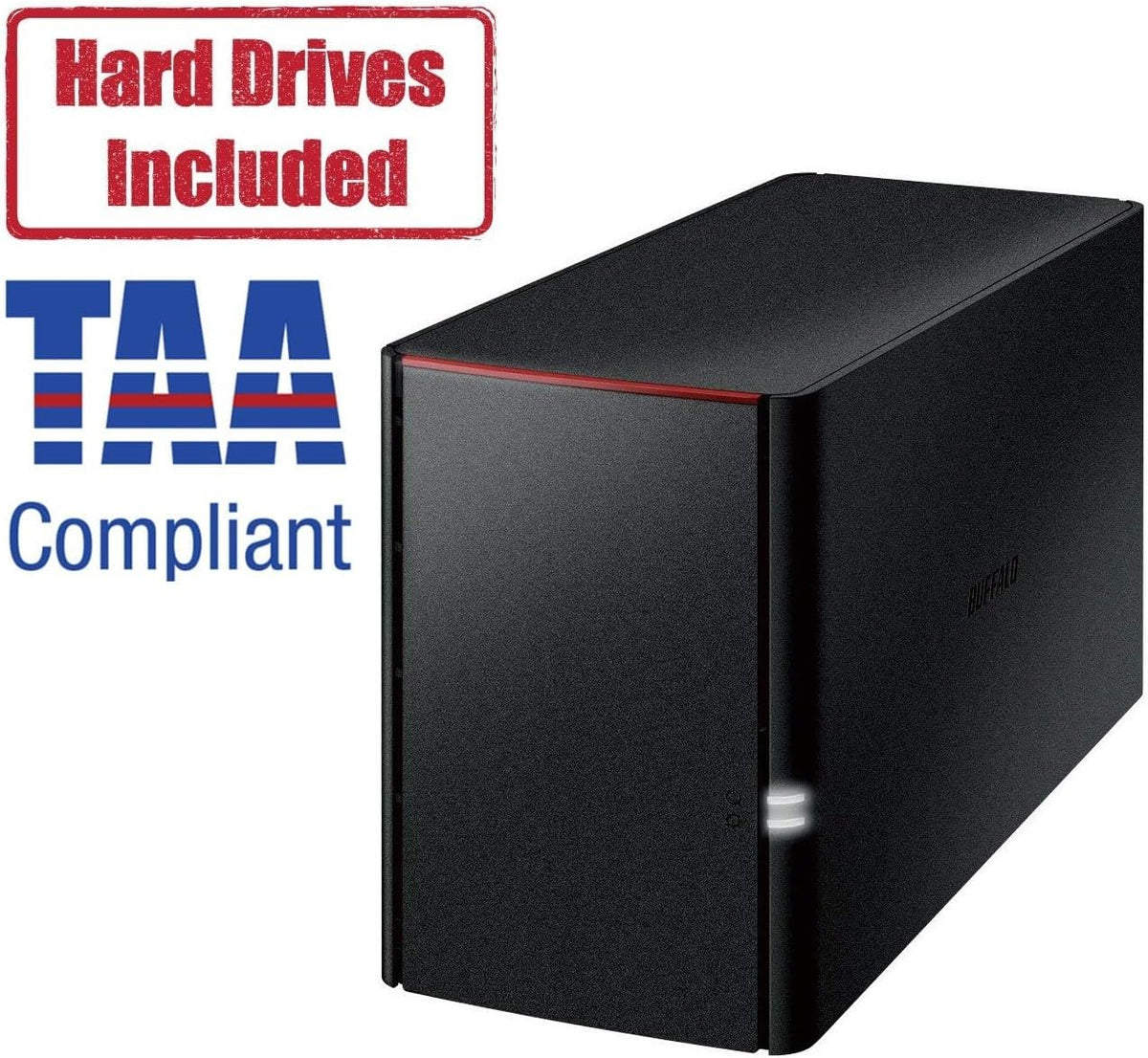 BUFFALO LinkStation SoHo 220 2-Bay Personal Cloud Office NAS 12TB (2x6TB) with Hard Drives Included