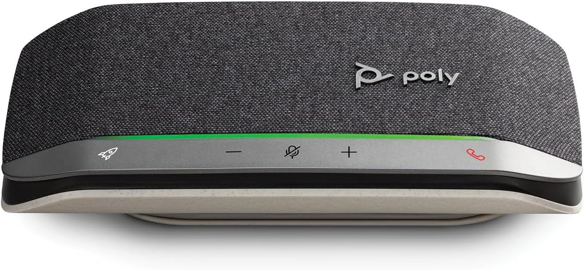 Poly Sync 20 USB-C Personal Portable Smart Speakerphone (Plantronics) – Noise/Echo Reduction -Works w/Teams, Zoom, PC, Mac, Mobile – Amazon Exclusive