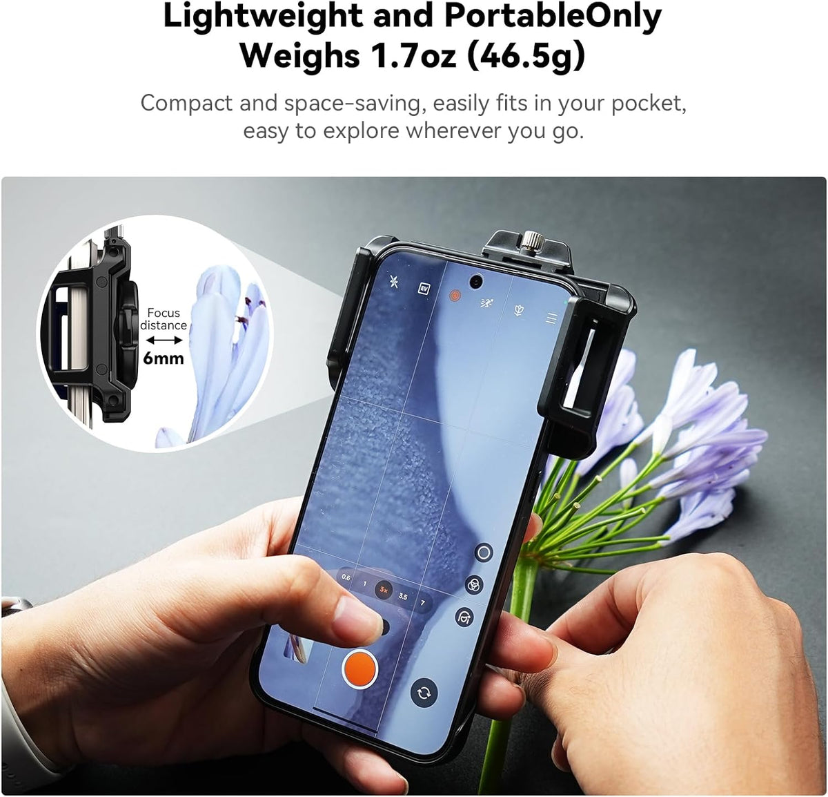 APEXEL Phone Microscope Lens, 100X Phone Micro Lens Nano Zoom for Android/iPhone With LED UV Light/CPL/Universal Clip, Mini Pocket Digital Microscope, Portable Smartphone micro lens Camera Attachments