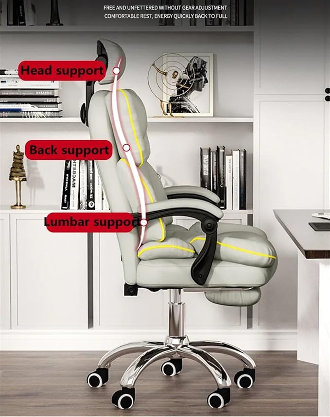 Gaming ChairErgonomic Office Computer Racing DeskHigh Back Gamer(BlackSmall)
