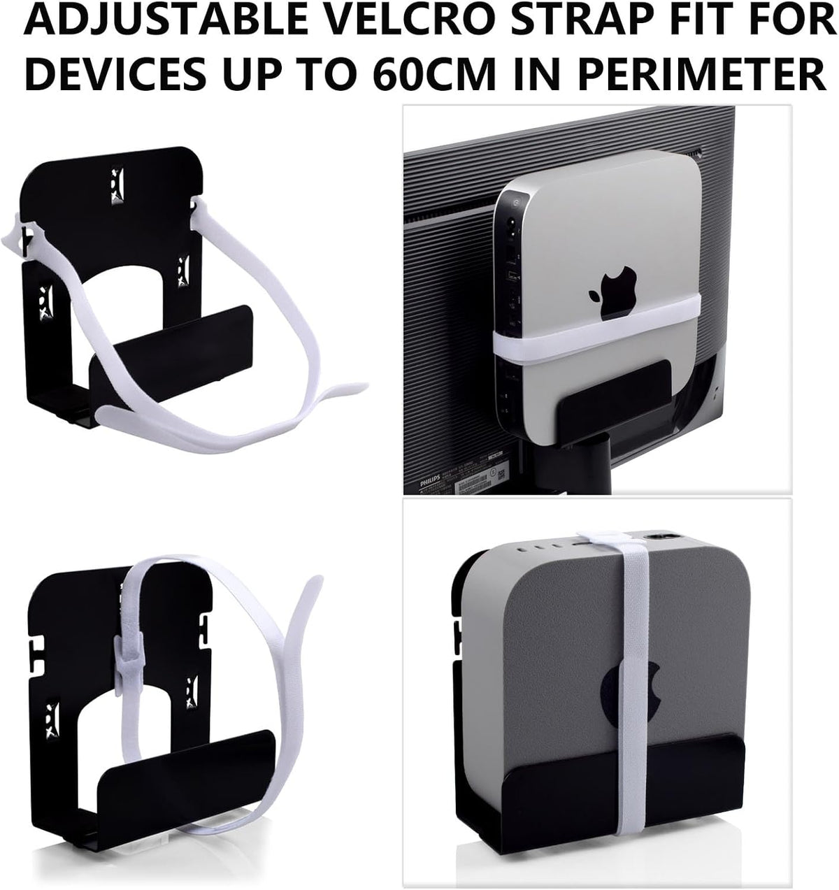 Gmailmall Cable Box Wall Mount Modem Mount Adjustable Wall Mount for Most Small Media PlayersRoku, Amazon Fire TV