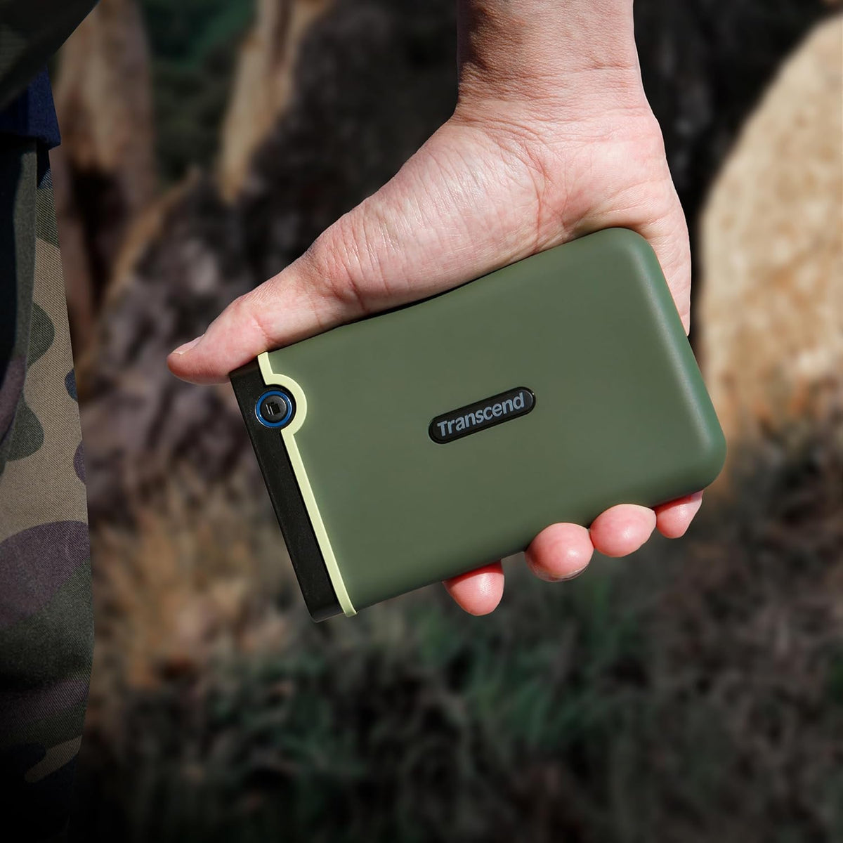 Transcend 1TB USB 3.1 Gen 1 StoreJet 25M3G SJ25M3G Rugged External Hard Drive TS1TSJ25M3G