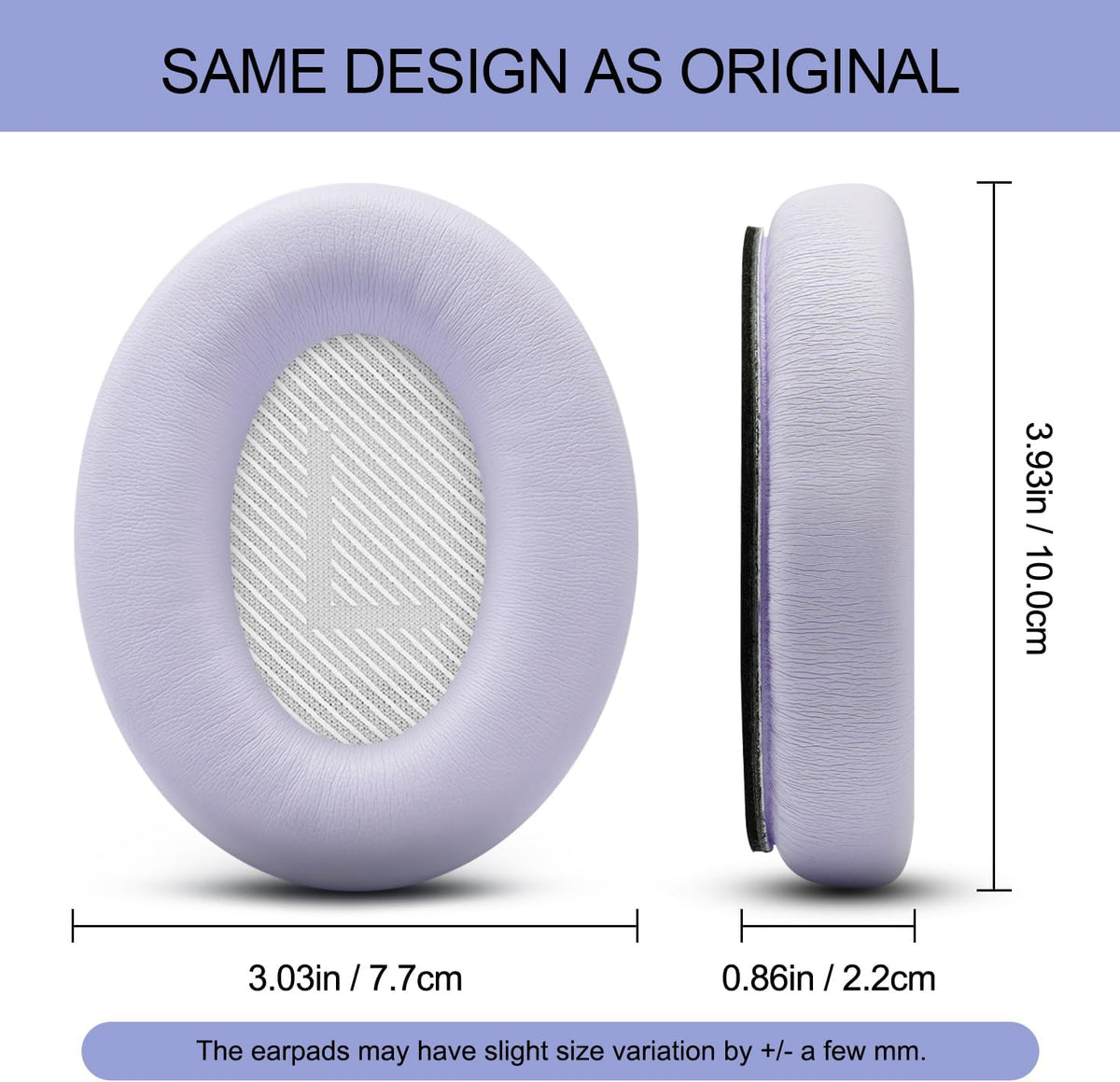 Premium Replacement Ear Pads for Bose QC35 & QC35ii Headphones Made by GEVO - Comfortable Adaptive Memory Foam and Extra Durable - Fits QuietComfort 35 & 35ii / SoundLink 1&2 AE | Chilled Lilac