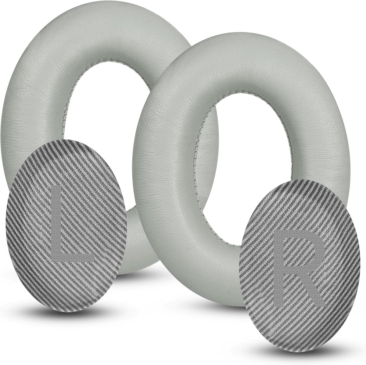 Headphones Replacement Ear Pads, Sheepskin Ear Cushions for Bose QuietComfort 35 (QC35) Improved Durability, Ear Pads Cushions with High-Density Foam, Thickness and Sound Isolation - Gray