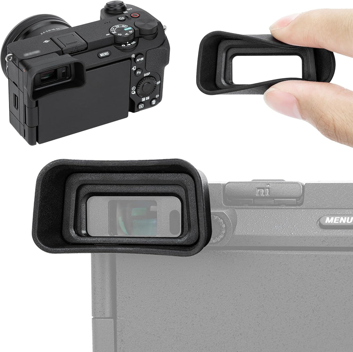 A6700 A6700 FDA-EP20 A6700 Eyecup Eyepiece, Soft Silicon Extended Camera Eye Cup Viewfinder Special Designed for Sony