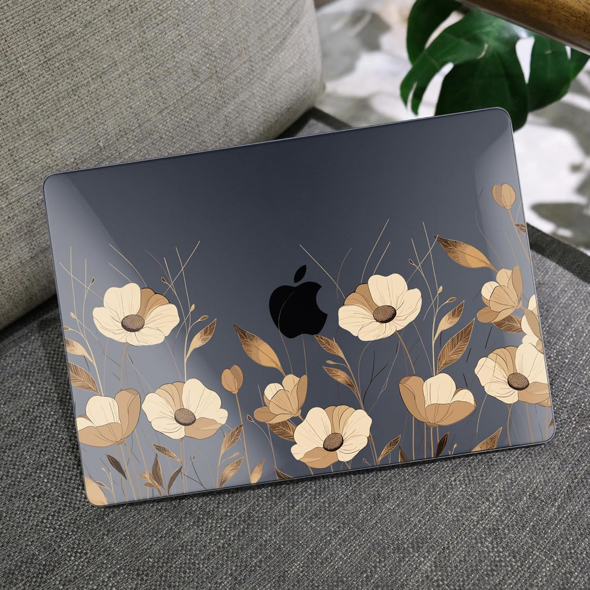 MEEgoodo Case for M4/M3/M2 MacBook Air 13.6 inch Case 2025 2024 2022, Fit Model A3240/A3113/A2681, Laptop Hard Shell with Keyboard Cover Compatible with MacBook Air 13 inch, A Bouquet Flowers