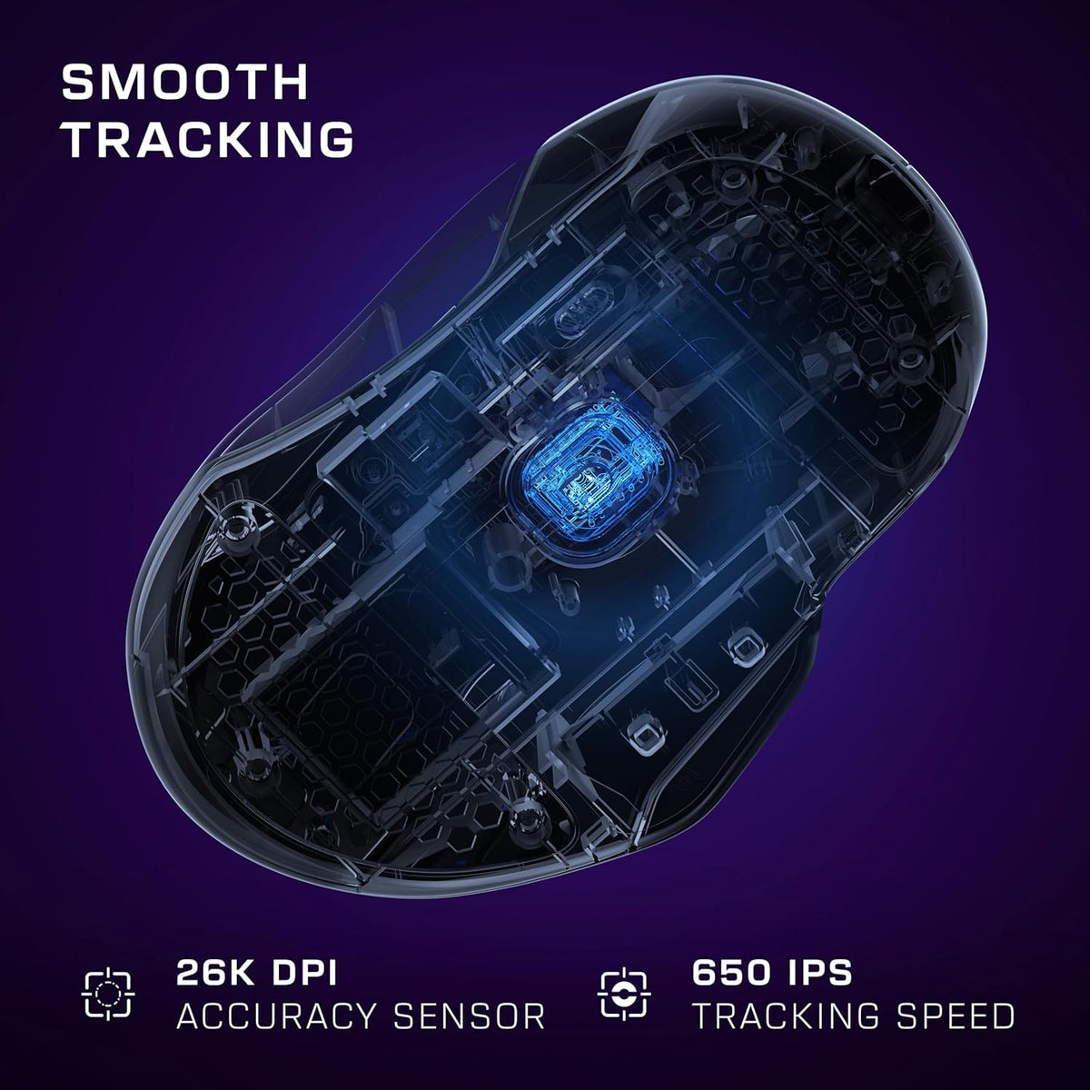 Turtle Beach Kone II Air – Wireless Ergonomic RGB Gaming Mouse, 350-Hr Battery, 26K DPI Optical Sensor, 100M Click Optical Switches, 21 Customizable Inputs, 4D Free-Spin Scroll Wheel – Ash Black