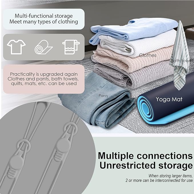 Nearockle Silicone Cable Ties Cord Organizer for Cable Management, 16PCS 4.2" and 7.1" Reusable Cable Organizer Electronic Accessories for Home, Office, Kitchen, School, Travel (Grey)