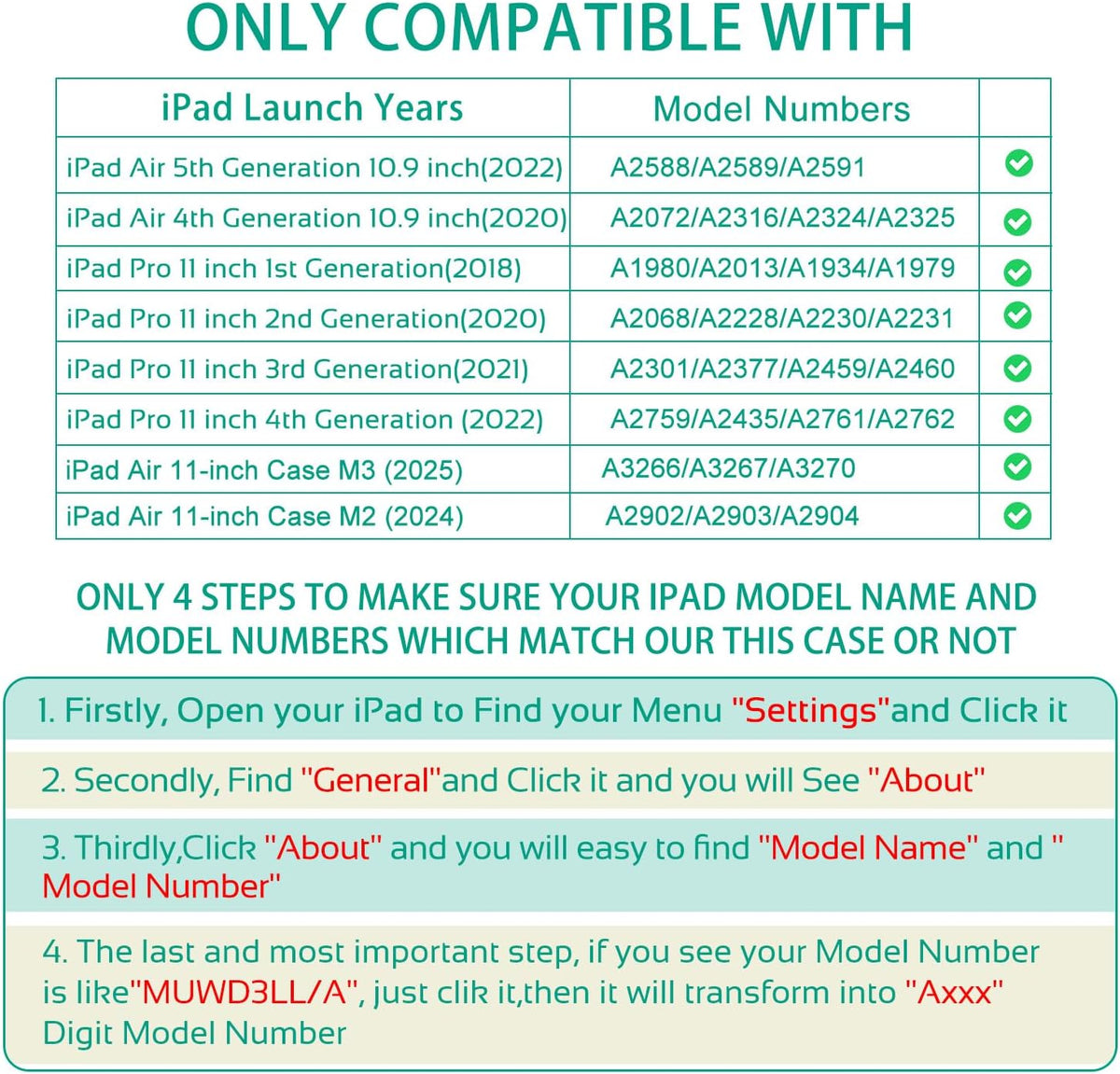CutebriCase 11-inch M4/M3/M2, 5th/4th 10.9 Inch, 360 11-inch Rotating iPad Air Case Case for iPad Air Generation Swivel