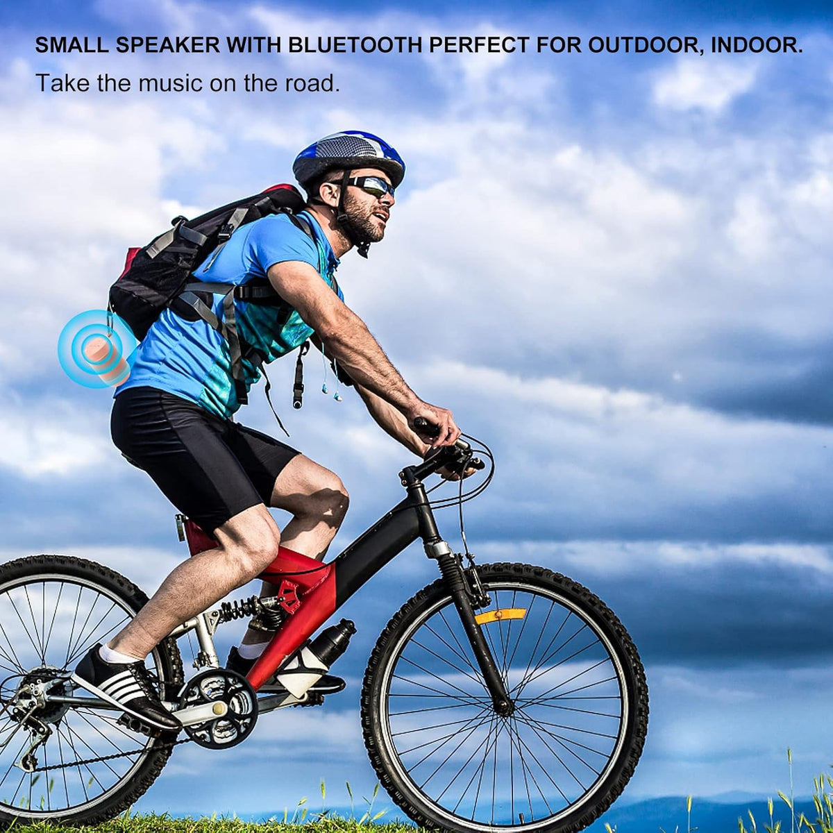comiso Portable Bluetooth Speaker,Waterproof Speaker IP65,5.3 Bluetooth,360 HD Sound,TWS Stereo Pairing,Built in Mic, Support TF Card,Ideal Gift for Men/Women -Pink