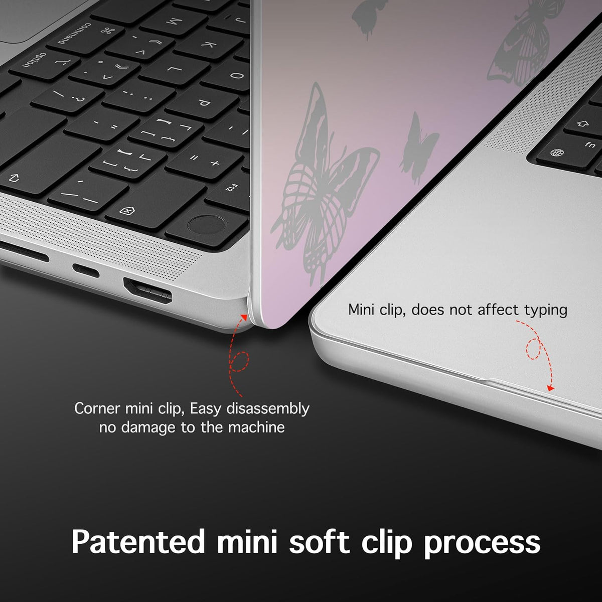 for MacBook Pro 16 inch Case 2021 2022 2023 2024 Release A3186 A3403 M4 A2991 M3 A2780 M2 A2485 M1 Pro/Max, Hard Shell Case with Screen Protector & Keyboard Cover, Butterfly