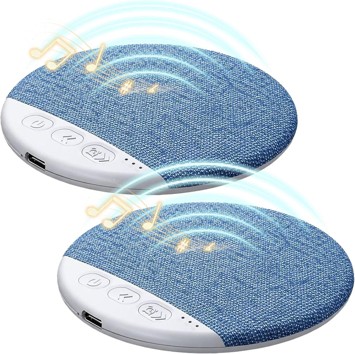 Generic 6.0 (2pcs) Ultra-Thin Bluetooth Pillow Speaker with Bluetooth - Bone Conduction Technology, Sleep Pillow