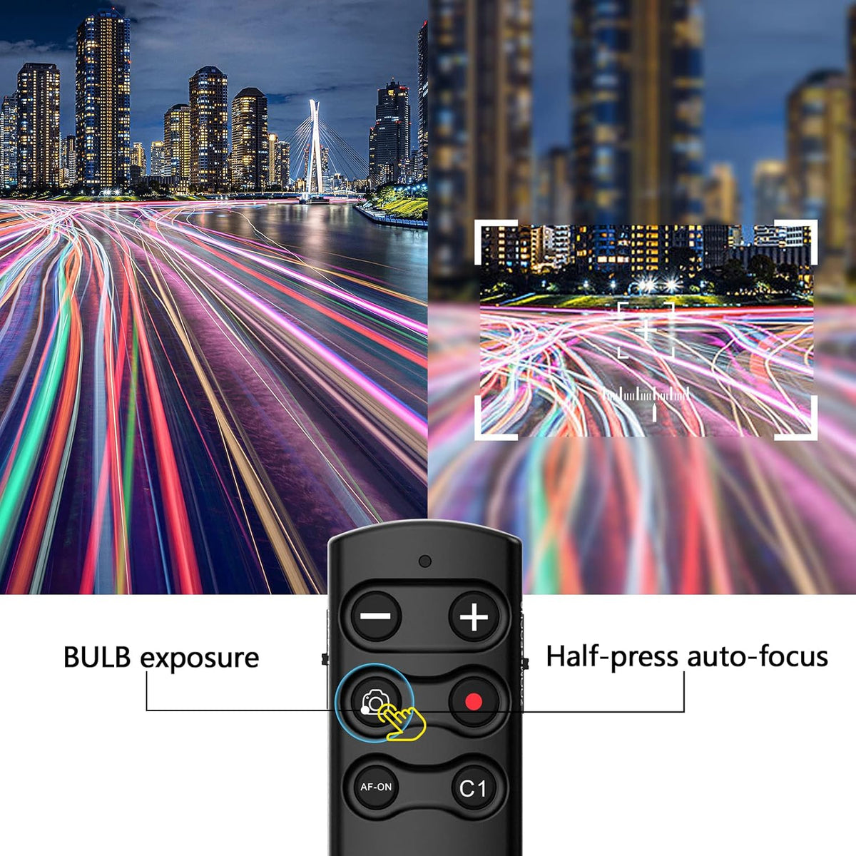 AODELAN Camera Remote Control Remote Shutter Commander for Sony ZV-E10,FX3,A1,a6100, a6400, a6600, a7C, a7 III, a7R III, a7R IV, a9, a9 II, DSC-RX0 II, DSC-RX100 VII, ZV-1; Replace Sony RMT-P1BT