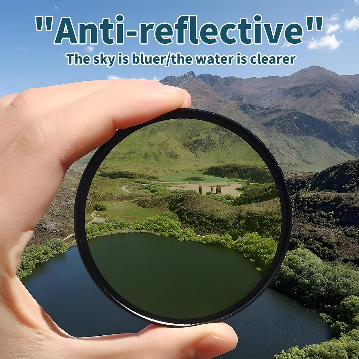 52mm Clip-on CPL Phone Camera Lens Filter, Polarized Camera Lens CPL Filter for iPhone 16 15 Pro Max Plus 14 13 Pro Max Mini 12 11 X XS Max Galaxy
