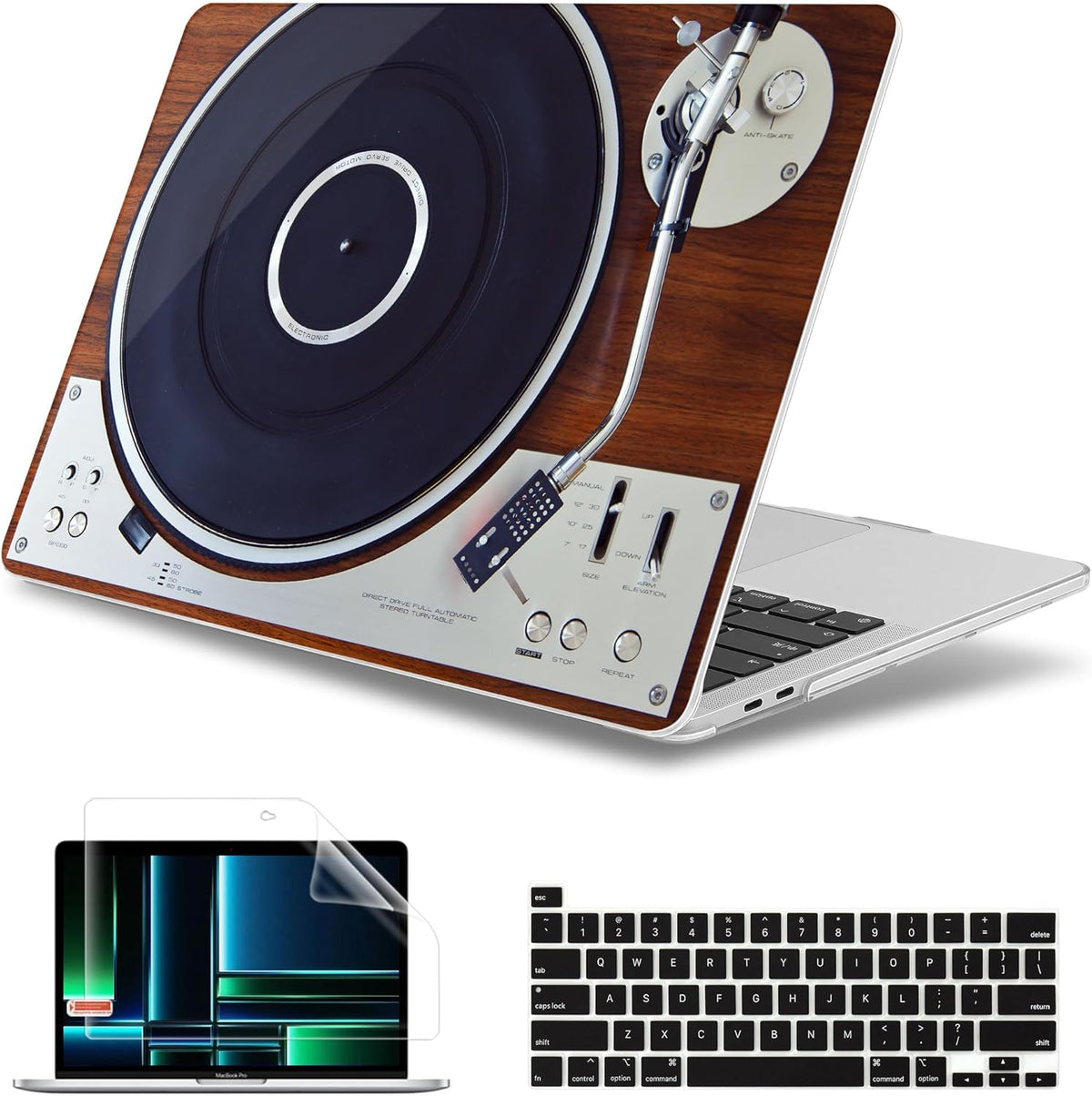 May Chen Compatible with MacBook Pro 13 inch Case 2022 2021 2020 Release Models A2338 M2 M1 A2251 A2289, Plastic Hard Shell Case for MacBook Pro 13 inch with Touch Bar Fits Touch ID, Gramophone