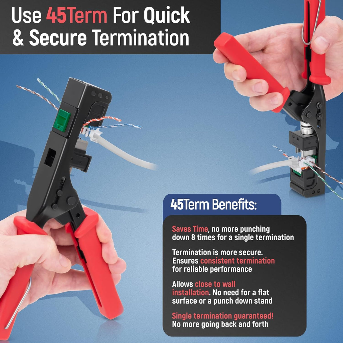 Everest 45° Angled RJ45 Cat6 Keystone Jacks 100-Pack in Green - Slim Profile Female RJ45 Connectors - Cat 6 Keystone Jack - Compatible with 45° Angled Speed Termination Tool - 45Term (B0BL3GS7ZY)