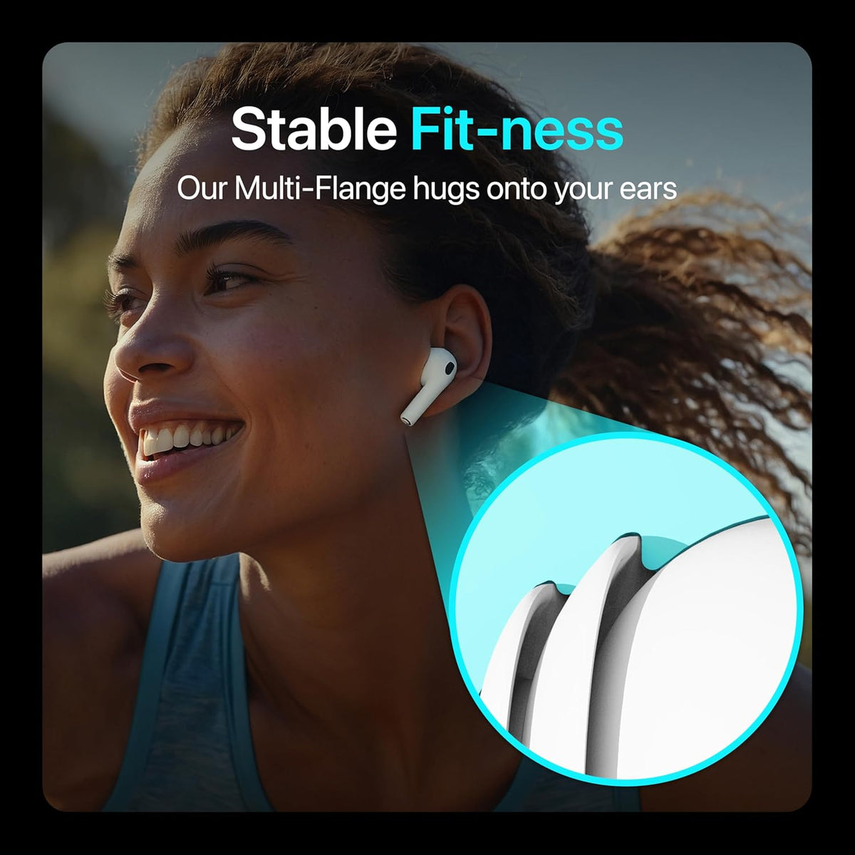Premium Multi-Flange Eartips for AirPods Pro 1&2 (Large) – Always Fits, Never Slips