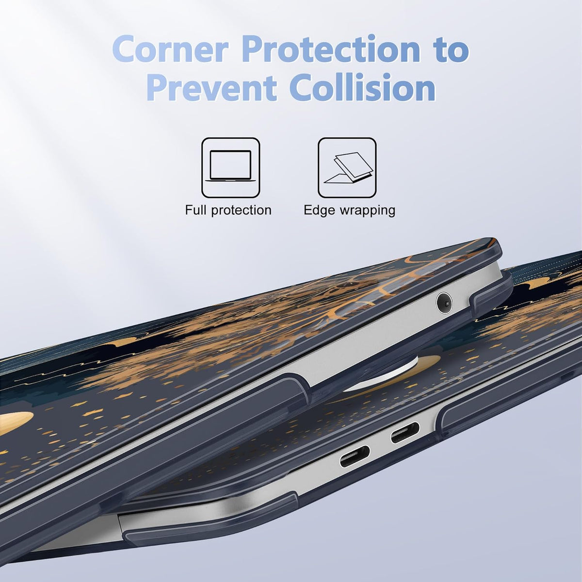 May Chen Compatible with MacBook Pro 13 inch Case with Touch Bar 2022 2021 2020 Release A2338 M1/M2 A2251 A2289, Plastic Hard Shell Case with Keyboard Cover, Traditional