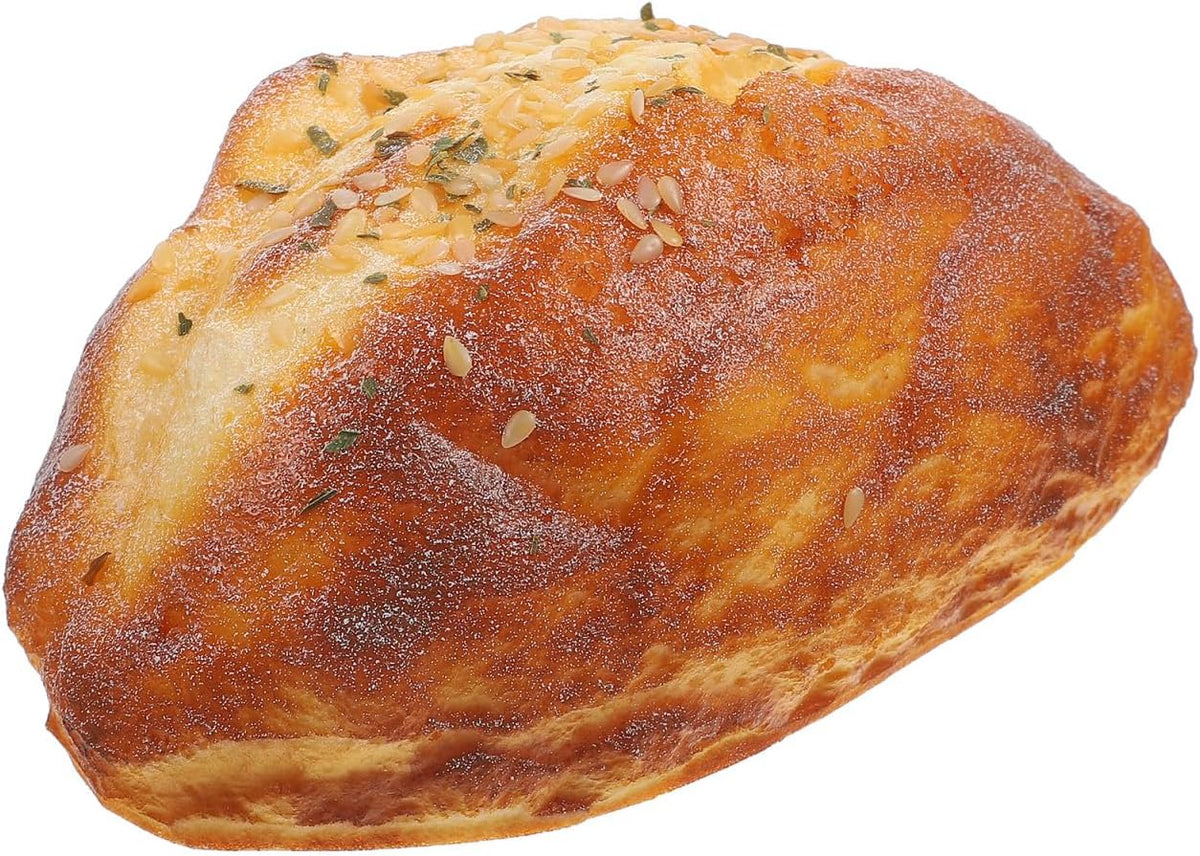 6.10X3.54X2.75In HOMSFOU Simulation Bread Model Pu Fake Bread Loaf Photography Prop Bakery Display Home Decoration