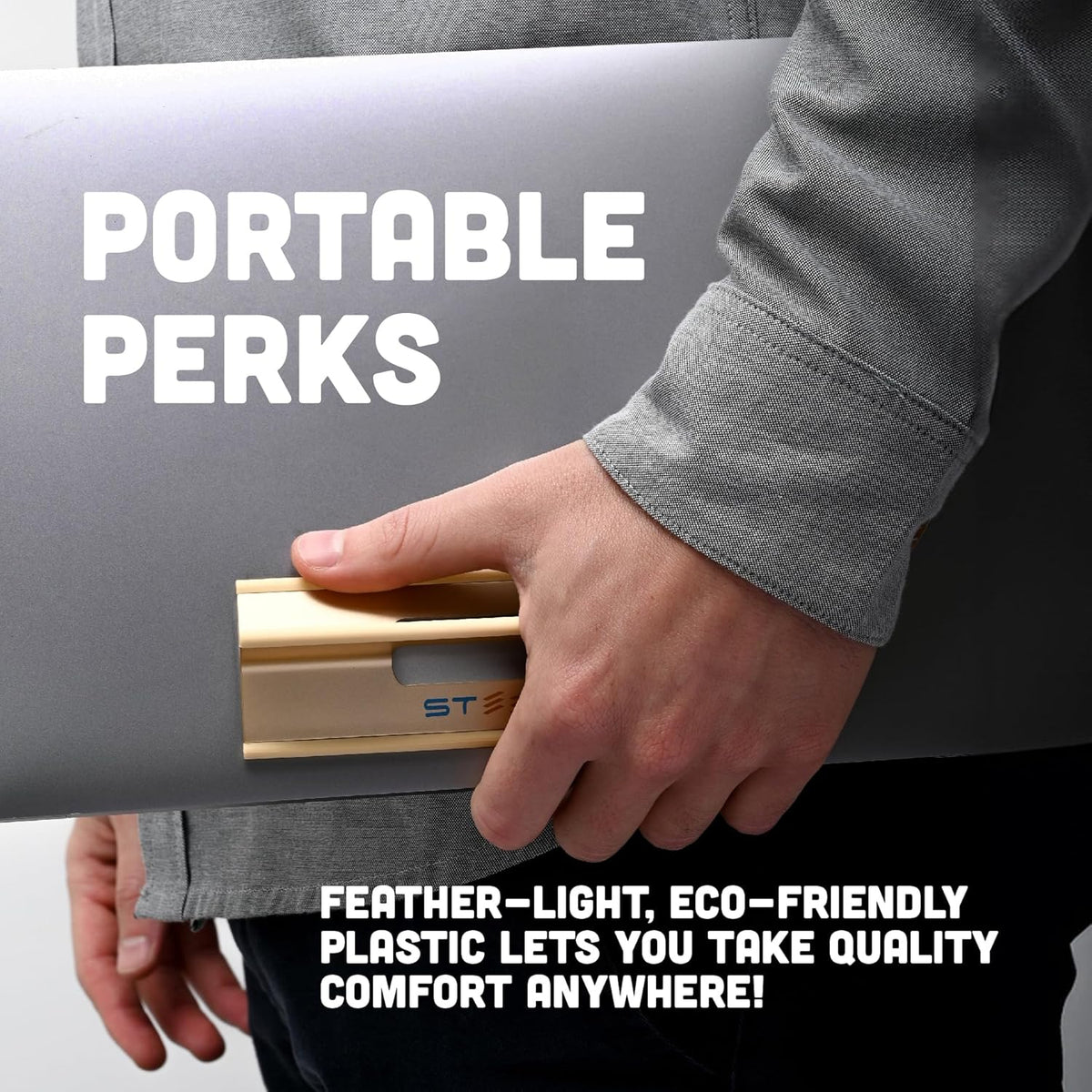 Steepy Adjustable Laptop Stand 3 Heights Laptop Riser for Desk