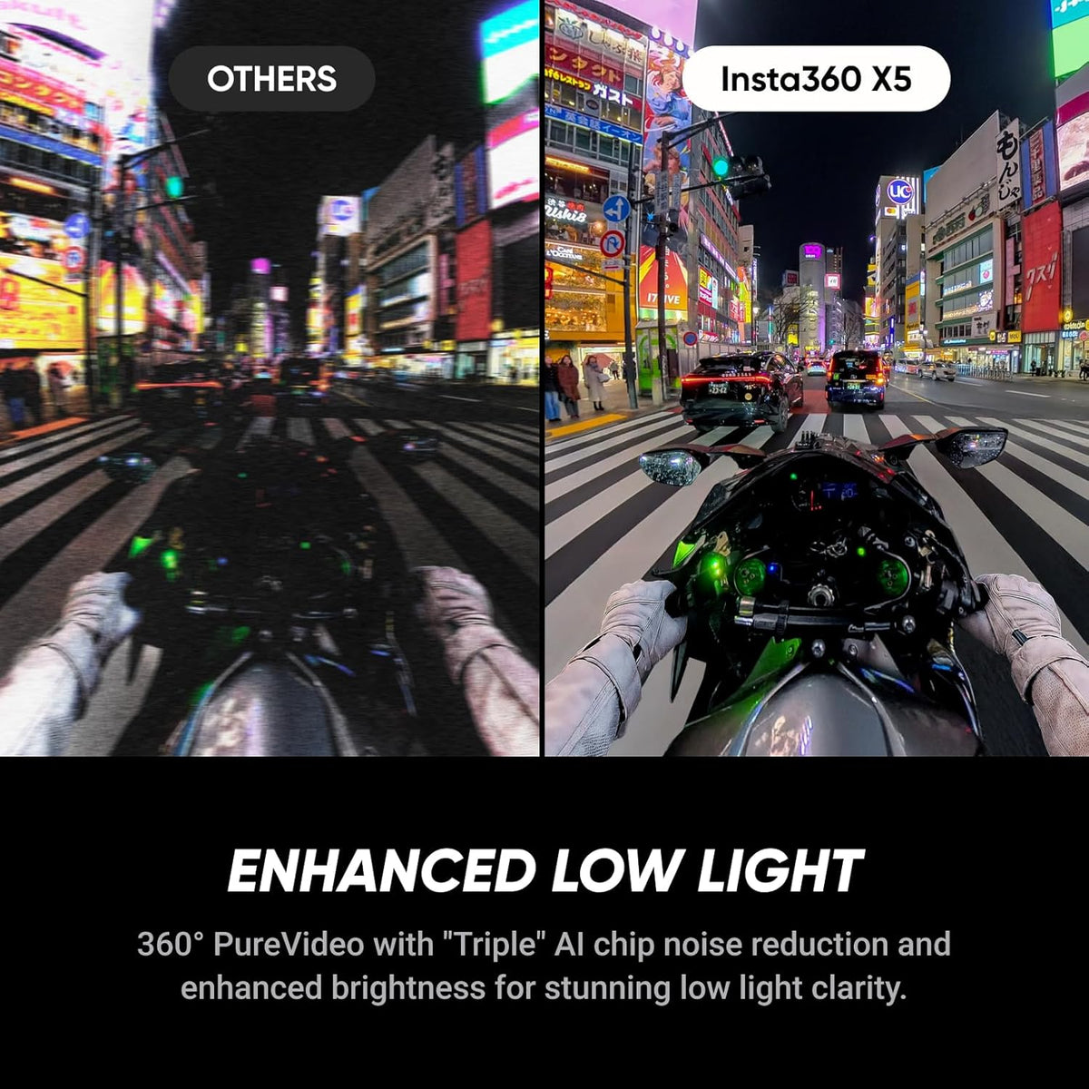 Insta360 X5 Invisible Dive Bundle - Waterproof 8K 360° Action Camera, Invisible Selfie Stick Effect, Leading Low Light, 3-Hour Battery, Clear Audio, Stabilization, AI Editing, Vivid Colors
