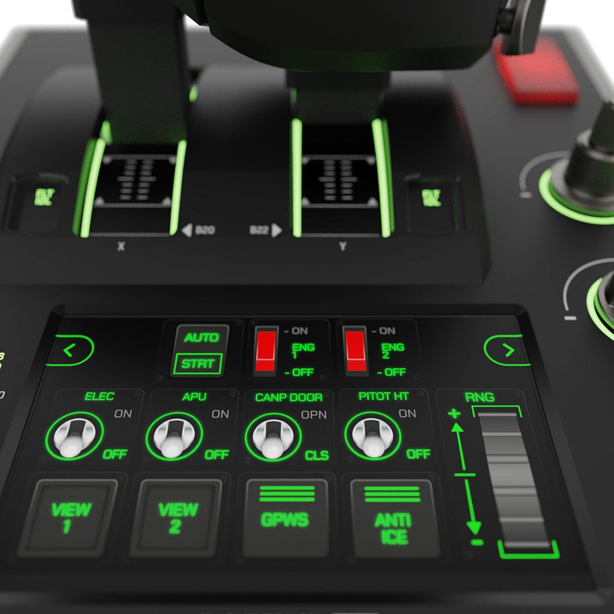 Turtle Beach VelocityOne Flightdeck Universal HOTAS Simulation System Joystick & Throttle for Air & Space Combat Simulation For Windows 10 & 11 PCs – Touch Display & Buttons, 139 Programmable Controls