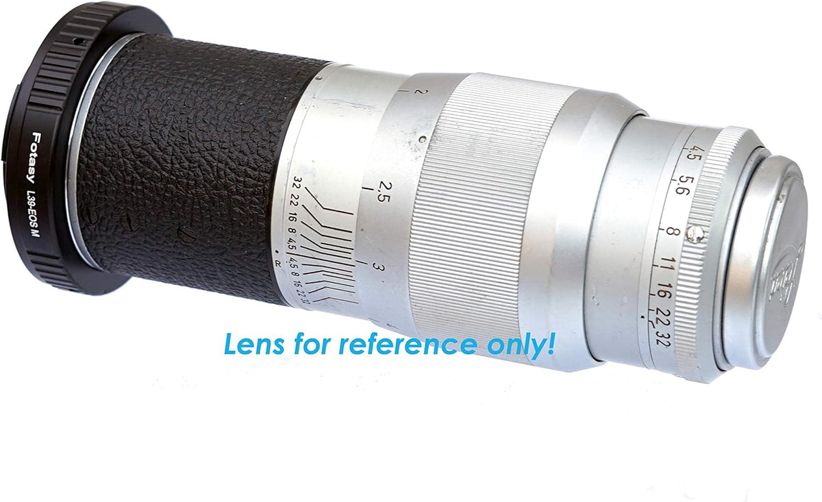Fotasy M39 L39 39mm M1 M2 M3 M5 M6 M6 M10 M50 M100 M200 Leica Lens to Canon EF-M Mount Adapter, LTM Lense EFM EOS M