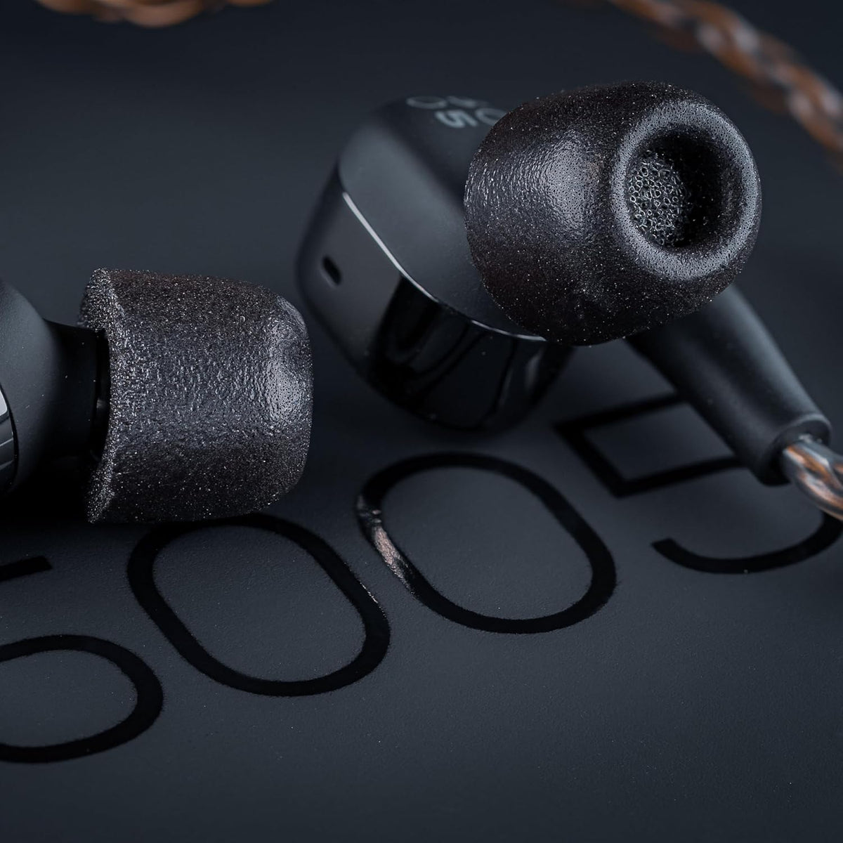 Comply 500 Core Series | Memory Foam Replacement IEM Ear Tips for KZ, Moondrop, FiiO Sennheiser & More | Superior Noise Isolation, Ultimate Comfort, Secure Fit | Oval, Black, Medium (3 Pairs)