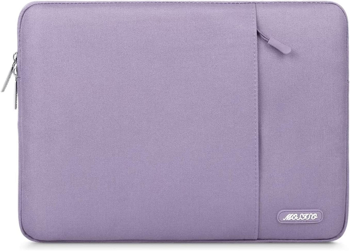 MOSISO Laptop Case 13 inch, 13 inch Laptop Sleeve Compatible with MacBook Air M4 M3 M2 M1 2025-2018 / Pro M2 M1 2025-2016, Polyester Vertical Computer Sleeve Bag with Pocket, Purple