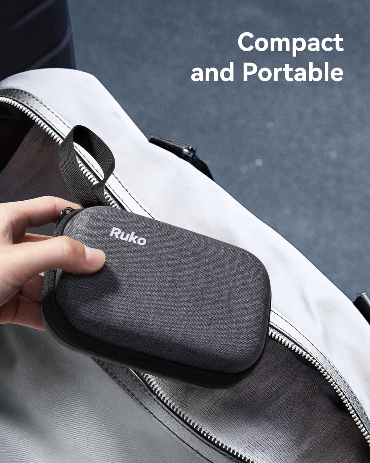 Ruko 65W USB C Charger, 3 Port International Travel Charger Kit, GaN Fast Charging Block with Portable Bag Cable UK EU Plug for iPhone 16/Pro, Galaxy S24, MacBook, iPad, Steam Deck, Drones