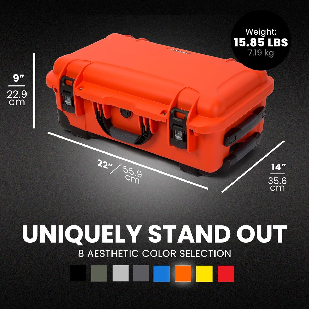 NANUK Wheeled Series 935 Lightweight NK-7 Resin Waterproof Protective Case