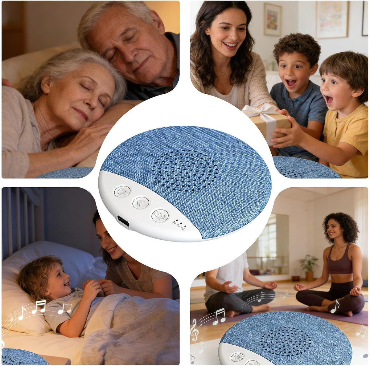 Generic Wireless Speaker - Portable White Noise Device - Sleep Pillow Speaker | for Adults Women Men Children Friends