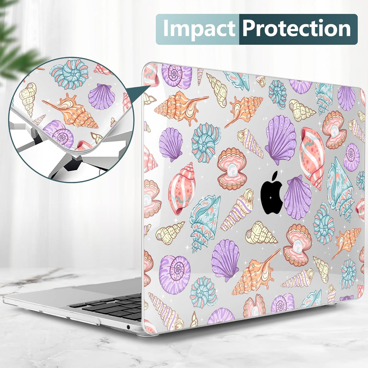 TWOLSKOO Compatible with MacBook Pro 13 inch Case 2023-2016 A2338 M2/M1 A2251 A2289 A2159 A1989 A1706, Plastic Hard Shell Cover & Keyboard Skin & Screen Protector, Colorful Shells
